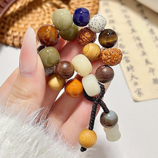Women's & Men's Seeds Bodhi Couple Crafts Hand Toy Prayer Bracelet