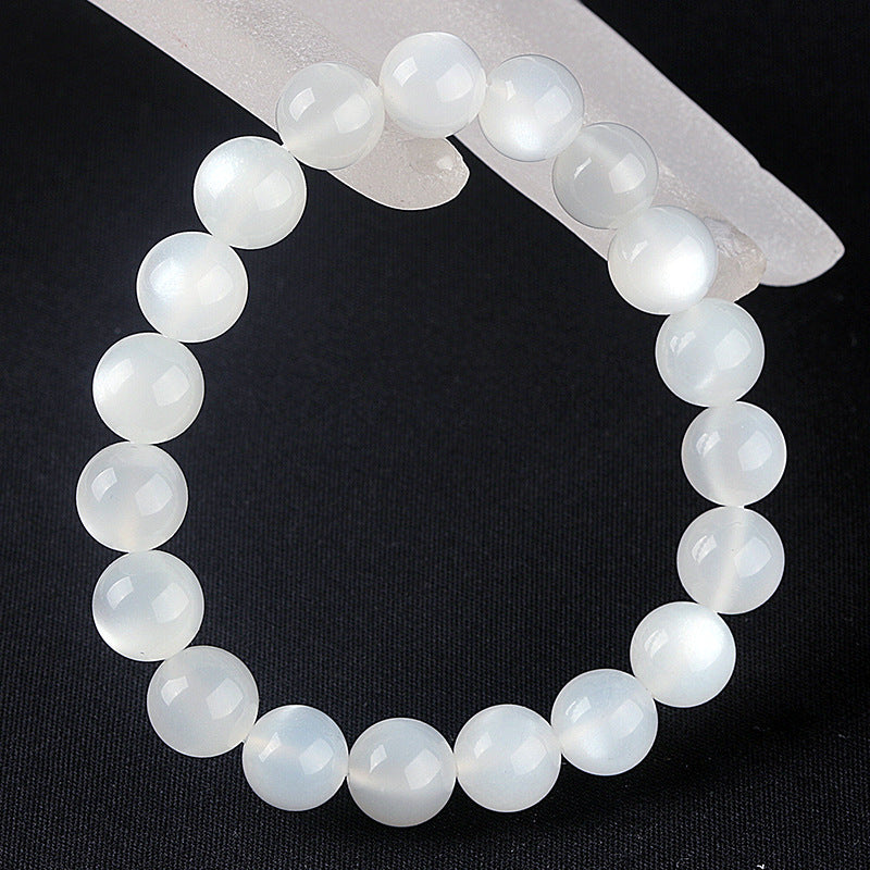 White Moonstone Bright Strong Light Crystal Bracelets