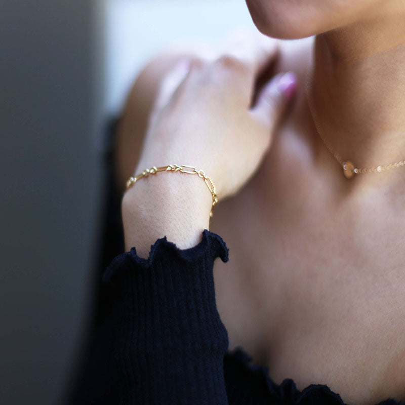 Simple Metal Gold Plated Chain Friendship Bracelets