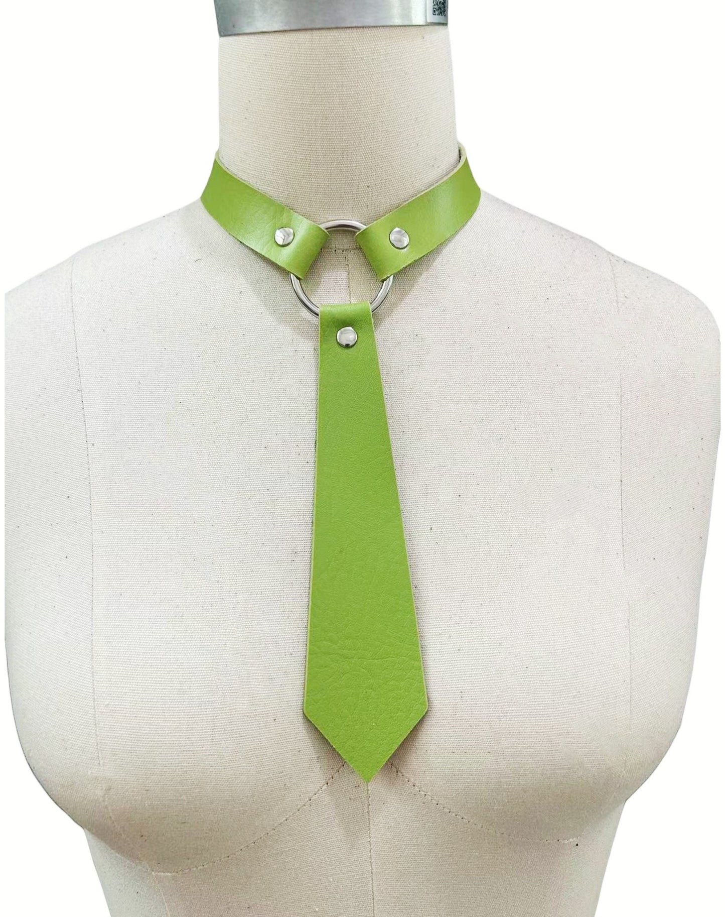 Fashion Personality Leather Bondage Tie Punk Collar