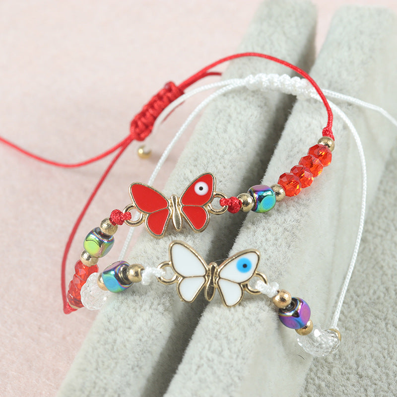 Bohemian Style Butterfly Versatile Crystal Refreshing Bracelets