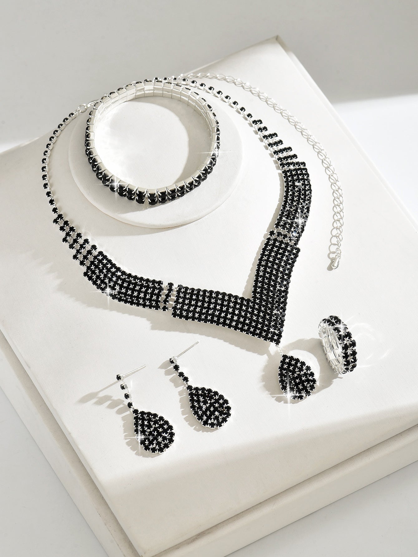 Fashion Bride Wedding Female Rhinestone Chain Earrings
