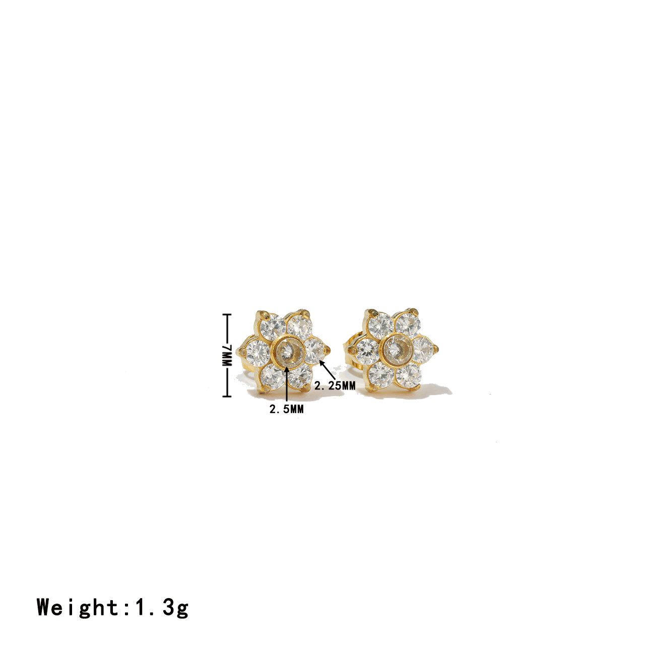 Inlaid Full-jeweled Female Design Senior Elegant Stud Earrings