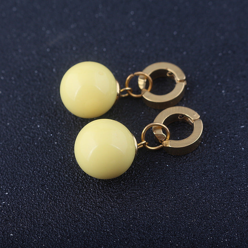 Anime Peripheral Dragon Ball Super Black Fit Space-time Without Ear Earrings