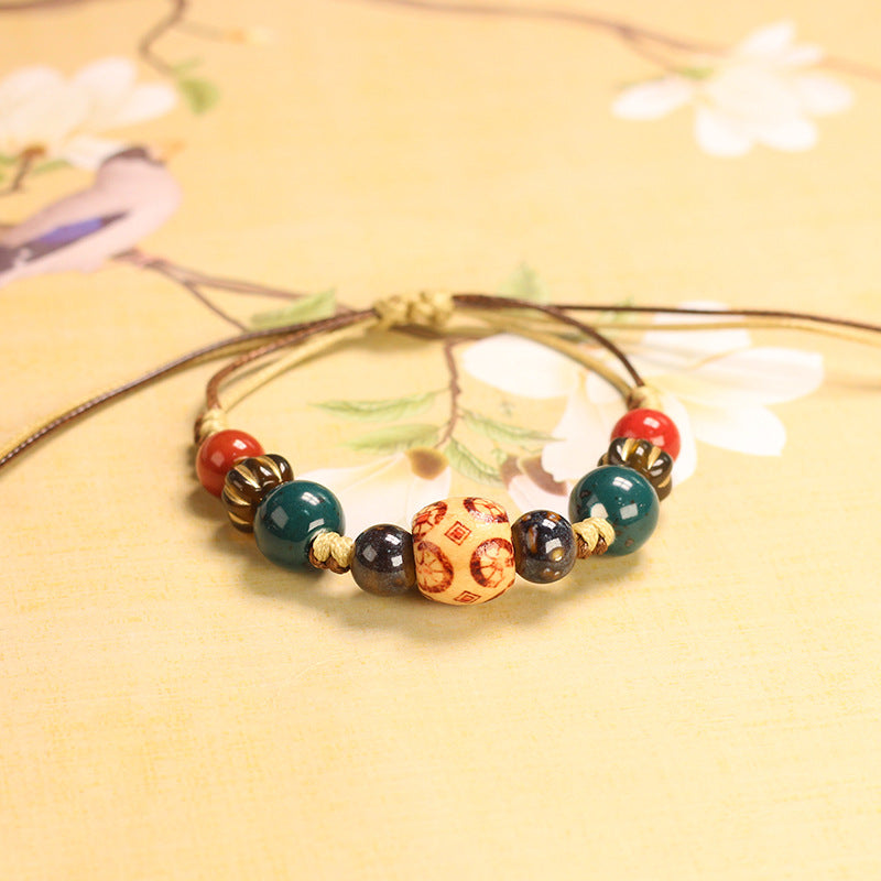 Ornament Ceramic Chinese Beaded Female Niche Bracelets