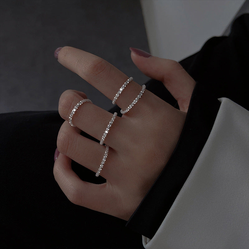 Sweet Starry Female Retro Fashion Hot Sparkling Graceful Hip Hop Rings