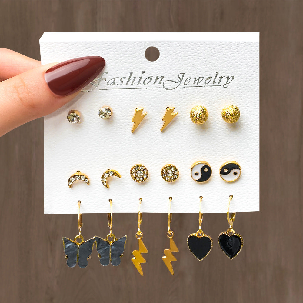 Clearance Swing Vintage Pearl High-grade Ear Female Earrings