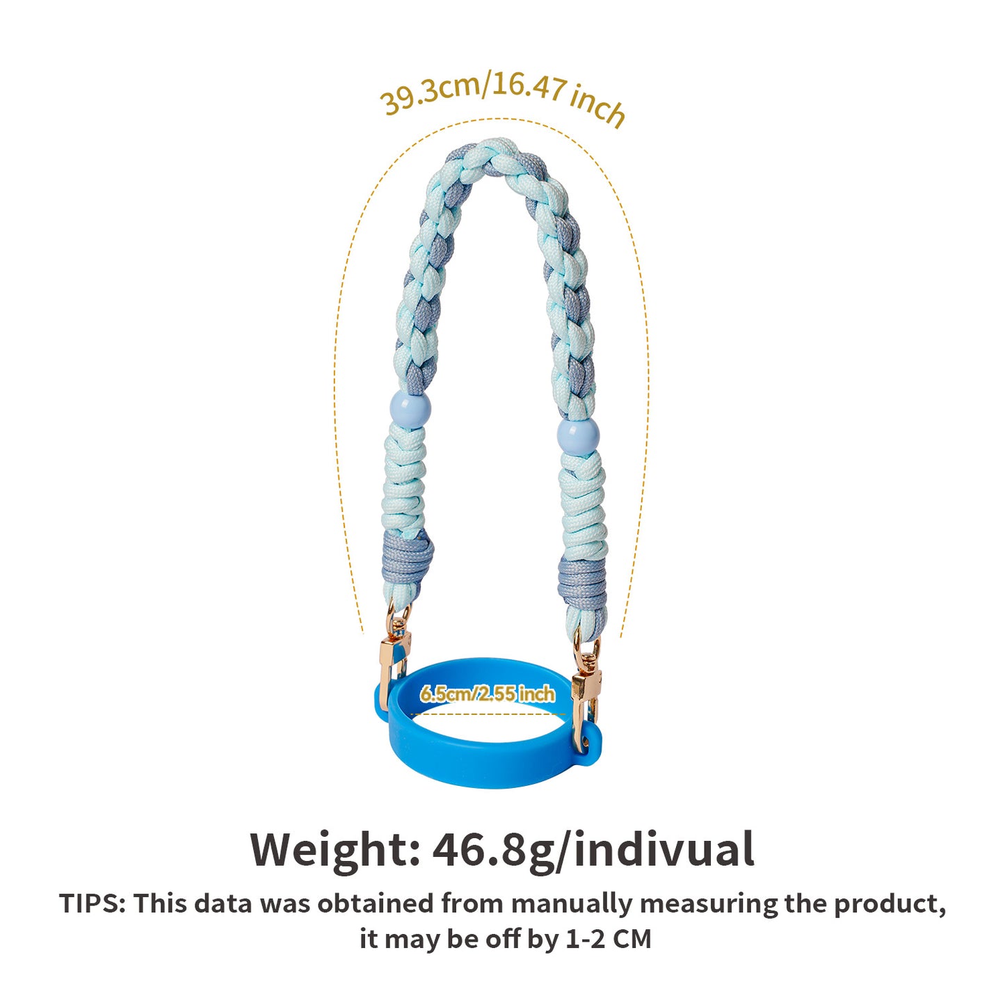 Women's Water Cup Lanyard Rope Handle Hand-woven Hanging Ornaments