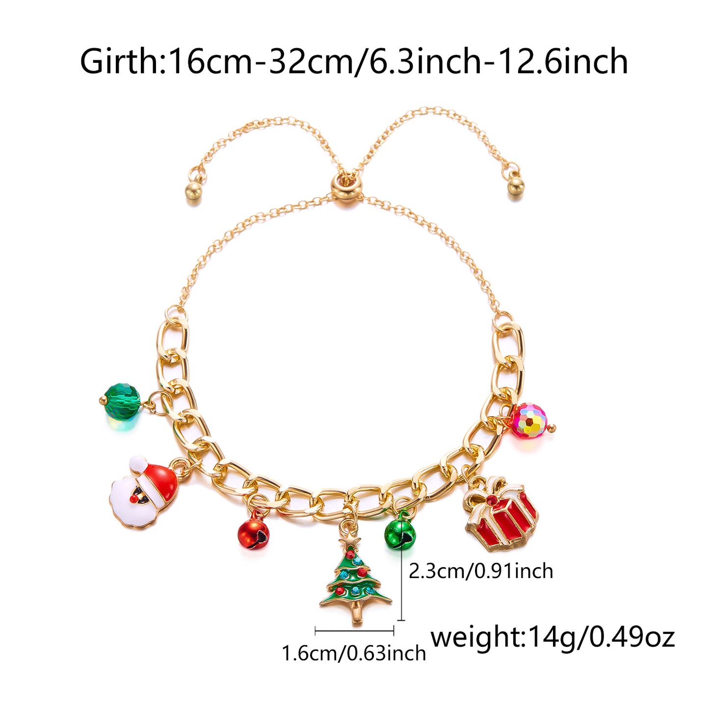 Women's Christmas High-grade Tree Snowman Bell Reindeer Bracelets