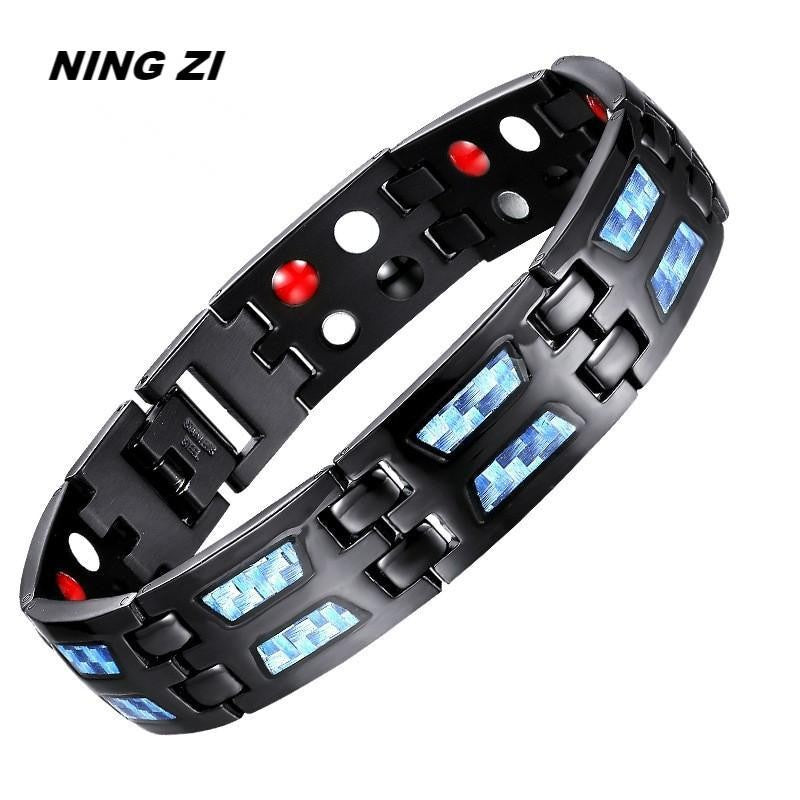 Men's Pretty Stylish Magnet Carbon Fiber Bracelets