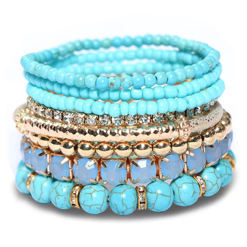 Bohemian Trend Creative Jewelry Micro Glass Bracelets