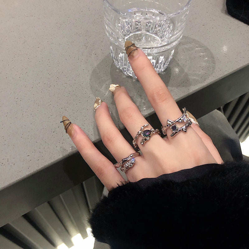 Design Gem High Sense Personalized Opening Ring