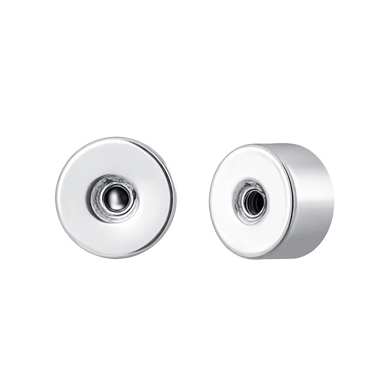 Earplug Ear Bone Ball-shaped Round Cake Stud Earrings