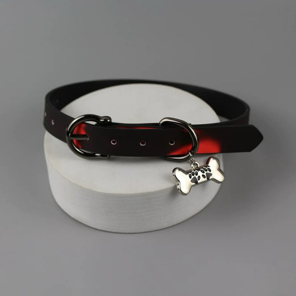 Holding Rope Bell Punk Puppy Leather Spicy Necklaces