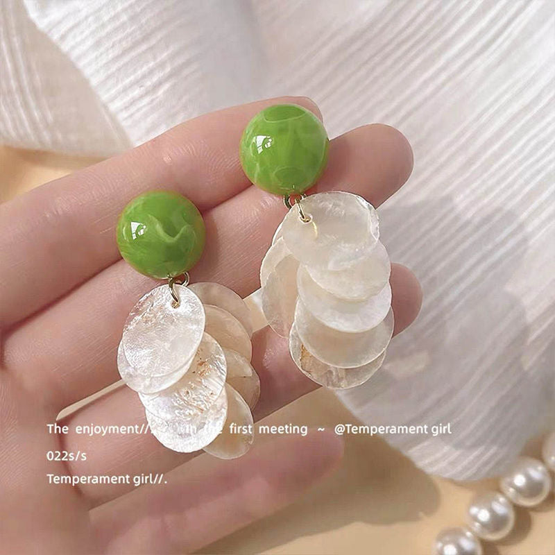 Green Ear Super Hot Premium Niche Earrings