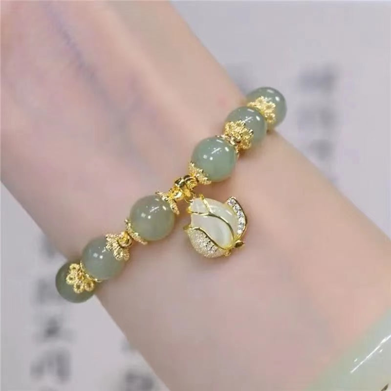 You Apricot Leaf Female Light Luxury Minority Bracelets