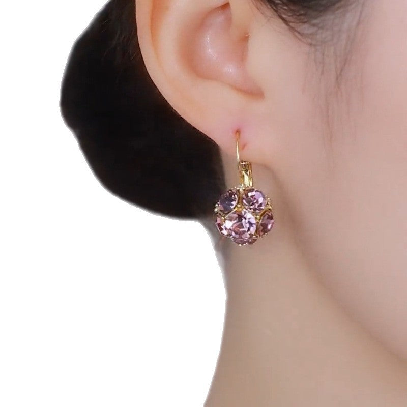 Refined Zircon Clip Purple Trendy Design Rings