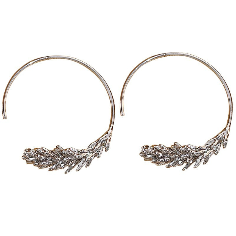 Design High Sense Wheat Round Trendy Stylish Simple Ear Hook