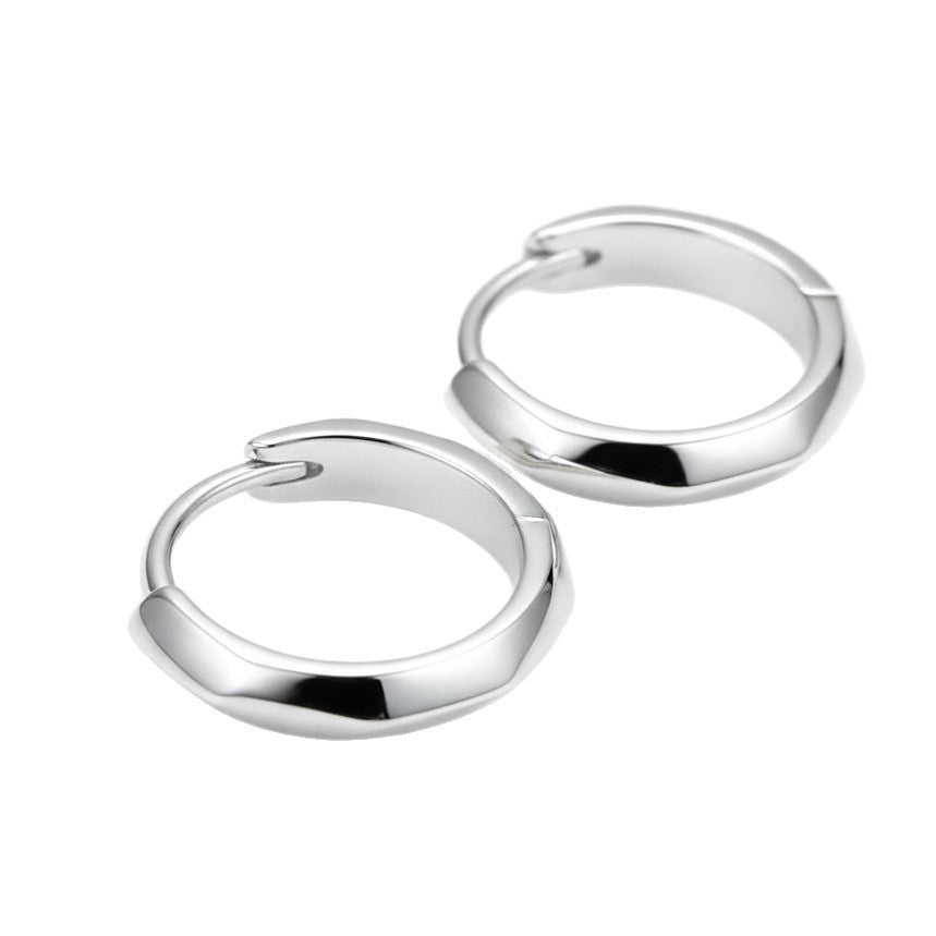 Round Ear Clip High-grade Simple Light Luxury Earrings