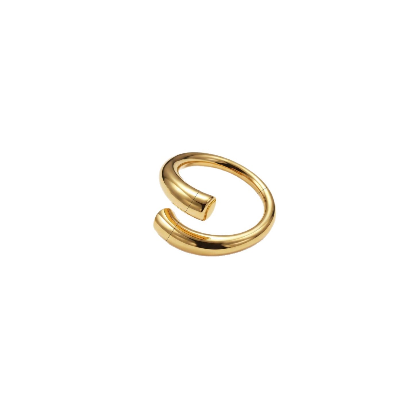 Women's Solid Simple Open Gold-plated Baroque Design Bracelets