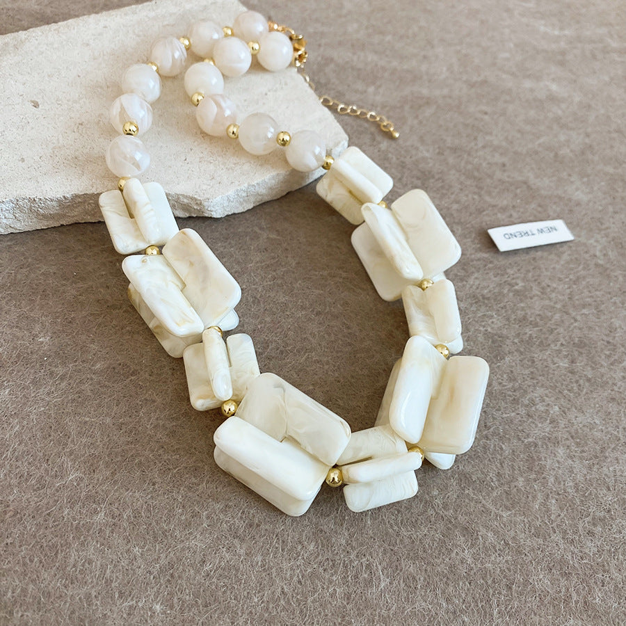 Shadow Flower Beaded Female Summer Dopamine Sweet Jewelry Set