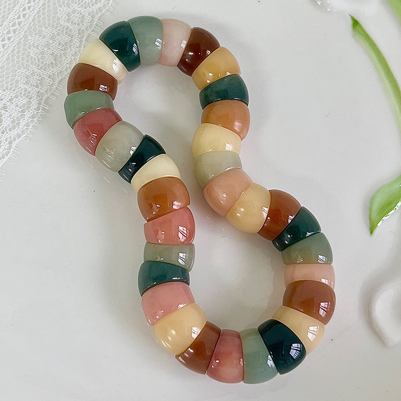 Sweet Pear Bodhi Root Pork Intestine Pliable Temperament Hand Toy Bracelet