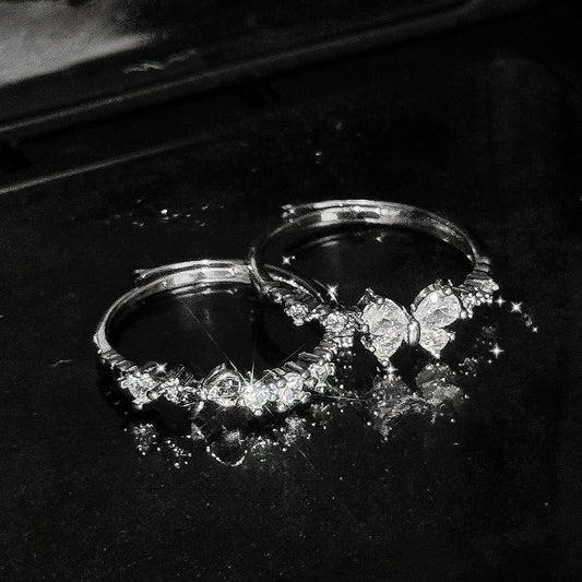 Couple Super Fairy Two People Design Birthday Rings