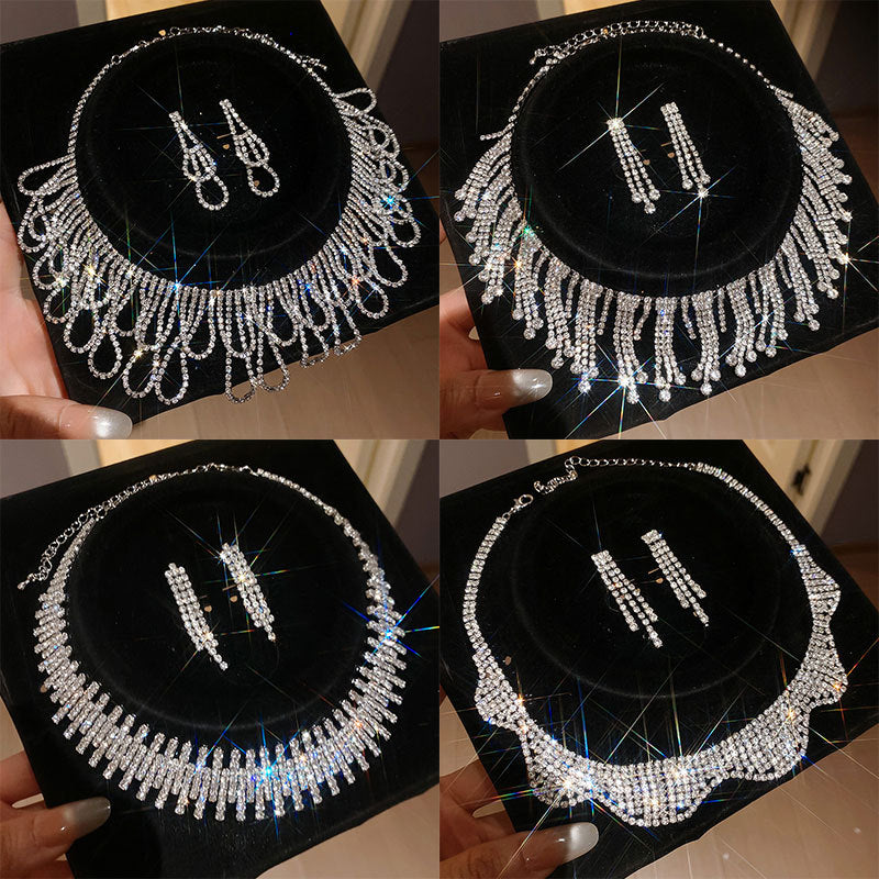 Women's Exquisite Clavicle Chain Light Luxury High-grade Earrings