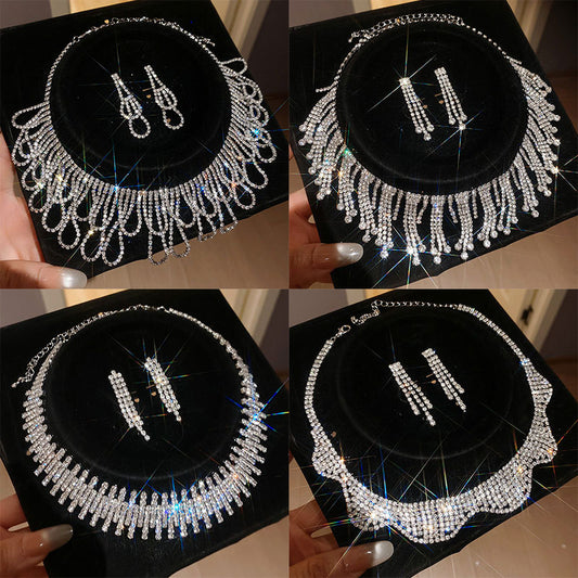 Women's Exquisite Clavicle Chain Light Luxury High-grade Earrings