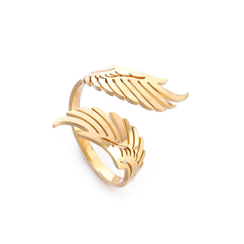 Simple Style Open Adjustable Stainless Steel Rings