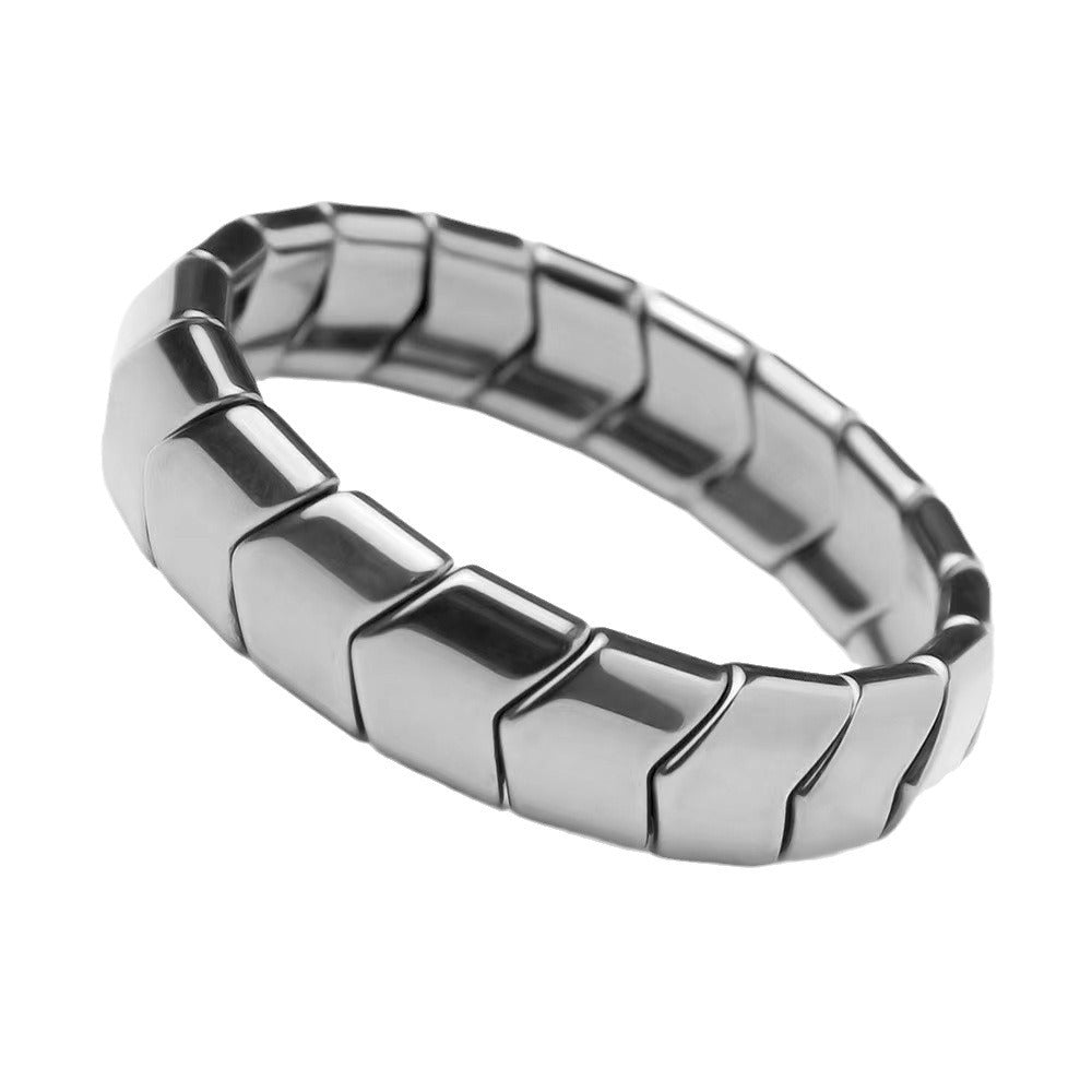 Haematite Fashion Personality Dark Temperament Hip Hop Bracelets
