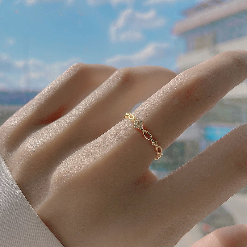 Women's Index Finger Affordable Luxury Fashion Little Niche Design Couple Open Ring