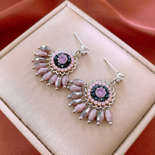 Women's Retro Diamonds Zircon Tassel Special Interest Rings