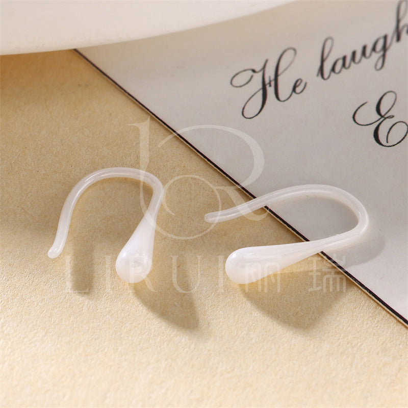 U-shaped Pure Simple Colorful Ceramic Niche Ear Hook