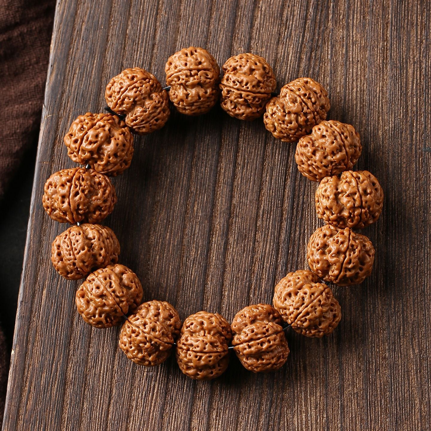Men's Nepal Pipal Tree Seed Corpulent Five Faces Bracelet