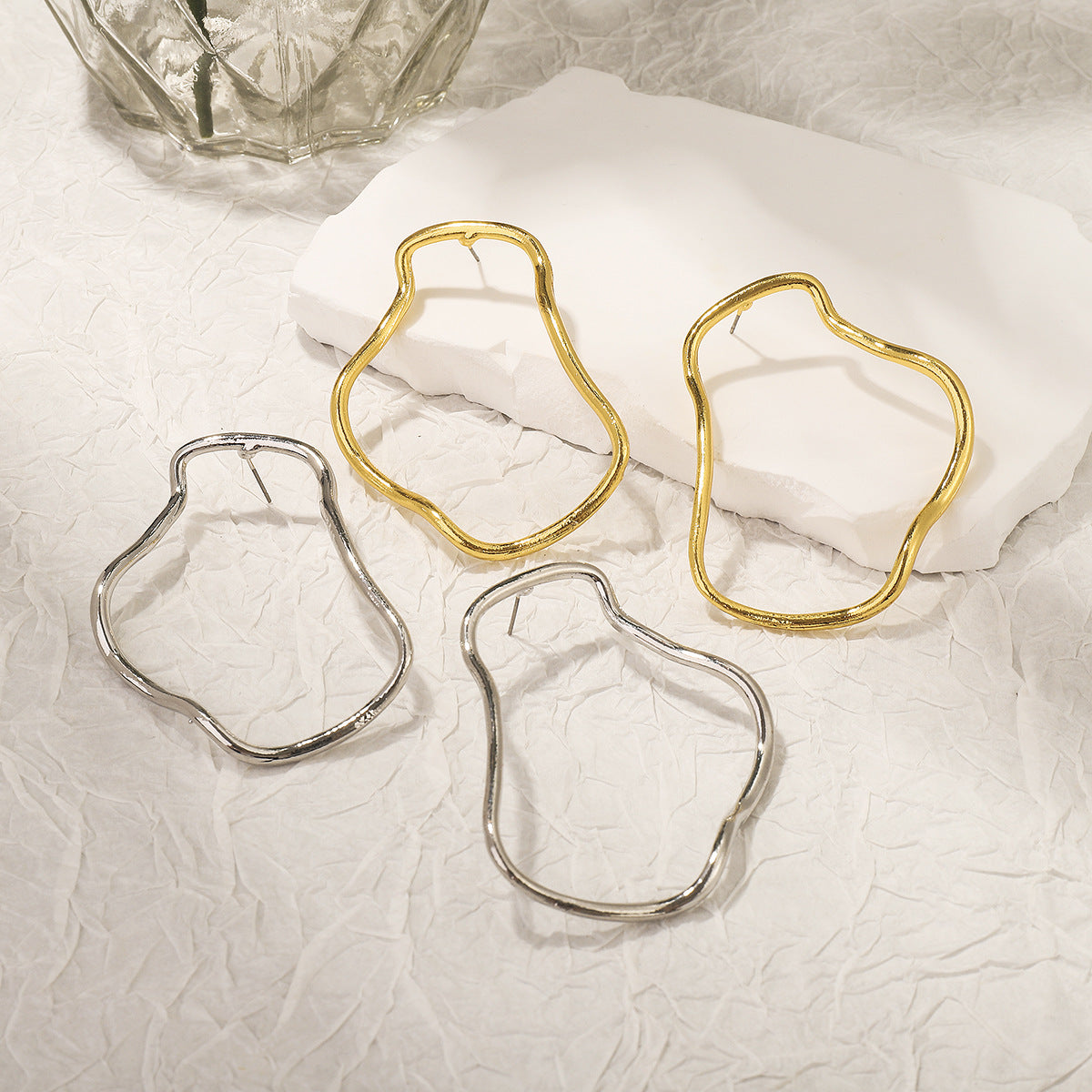 Retro Aloofness Style Geometric Irregular Fashion Earrings