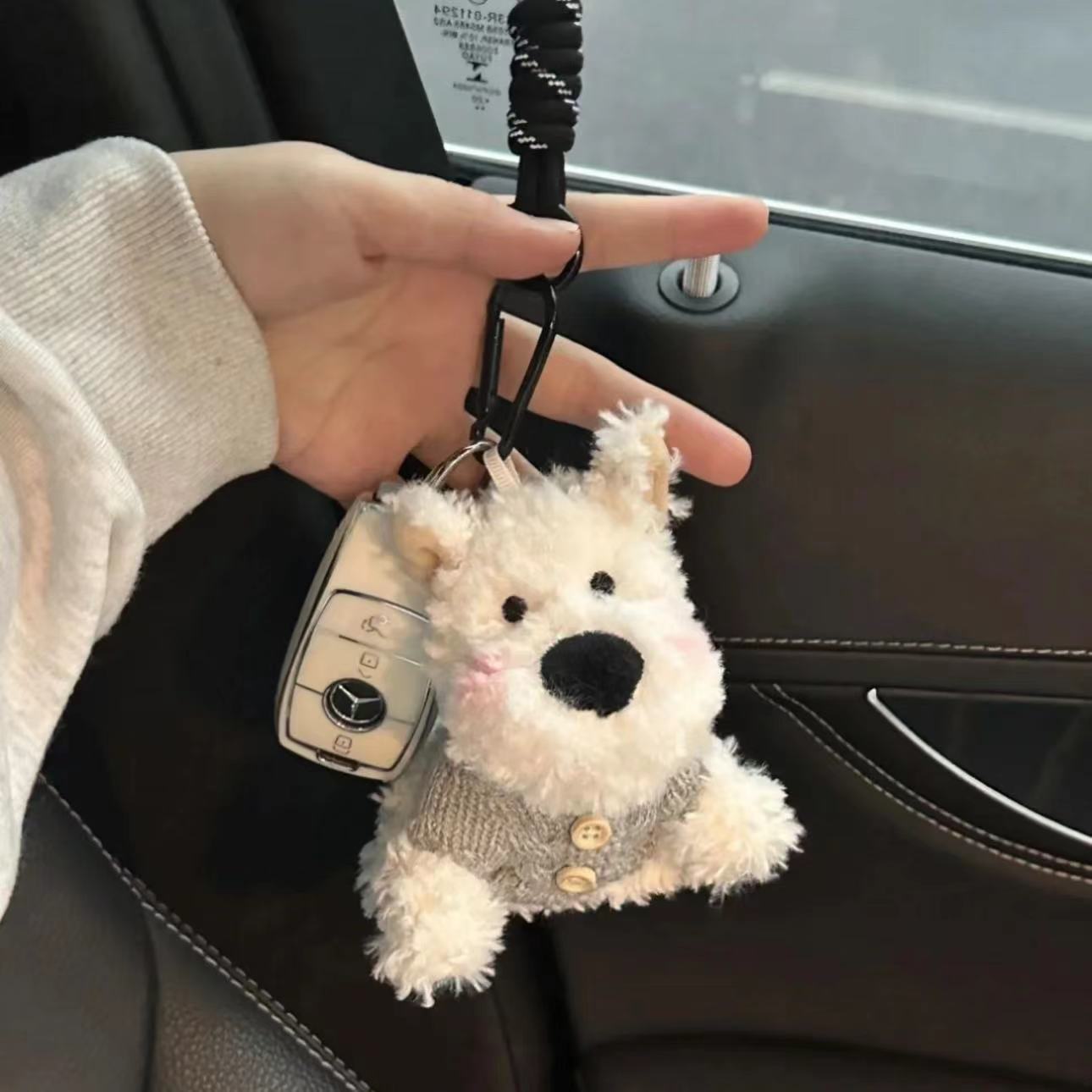 Highland Scrawled Puppy Plush Doll Backpack Cute Hanging Ornaments