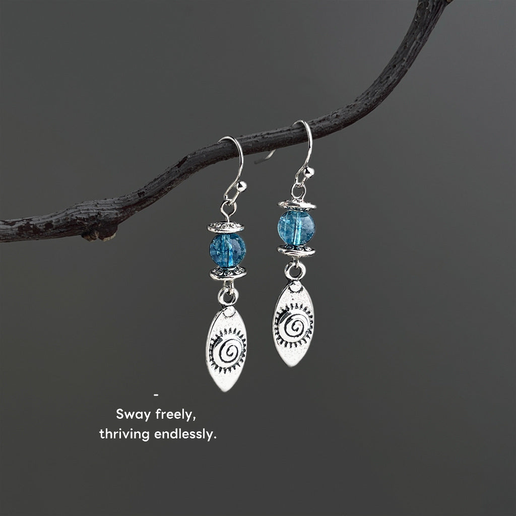 Handmade Works Literary Retro Simplicity Vintage Female Earrings