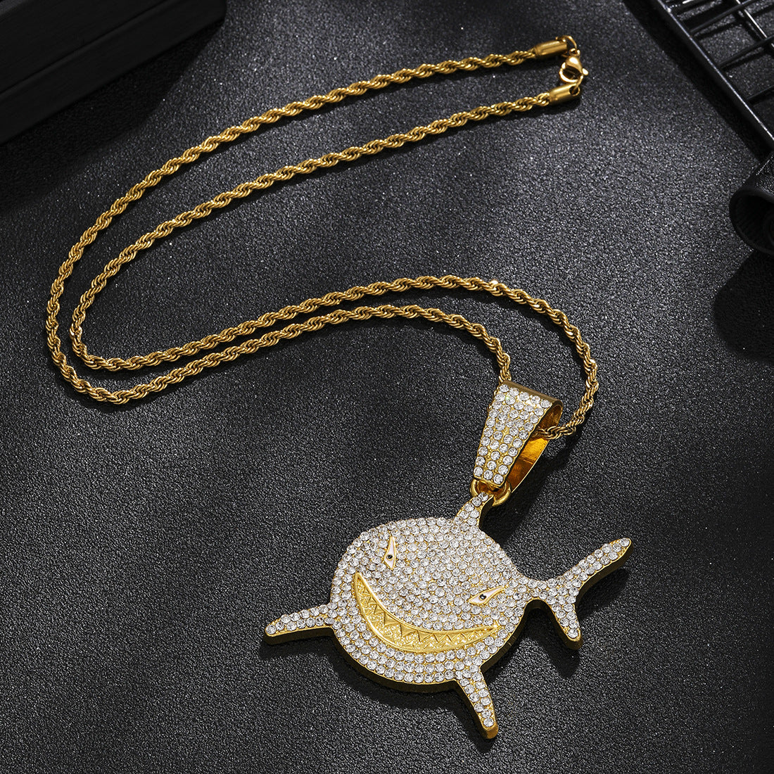 Women's & Men's Diamond Exaggerated Shark For Retro Punk Pendants