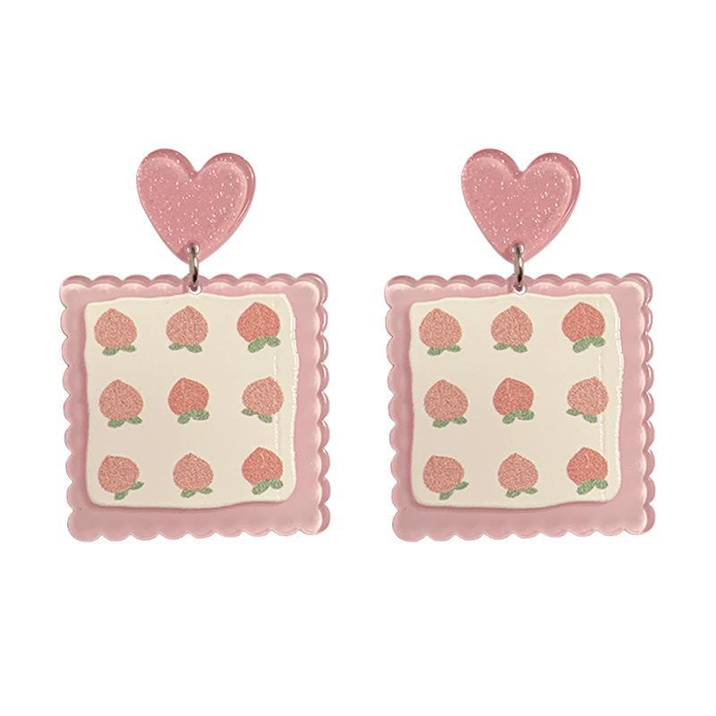 Dopamine Ear Clips Color Temperament Teenage Stud Earrings