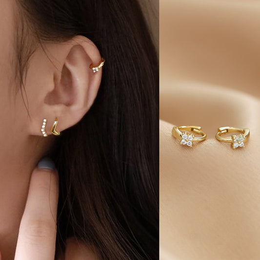 Women's Design Sense Temperamental Niche Small Bone Stud Earrings