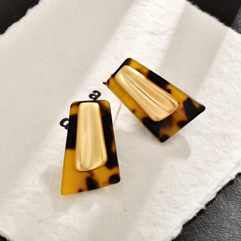 Women's Fashion Personality Geometry Commuter For Cold Style Stud Earrings