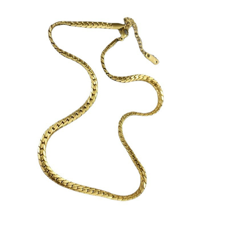Titanium Steel Cuban Link Chain Hip Hop Cool Necklaces