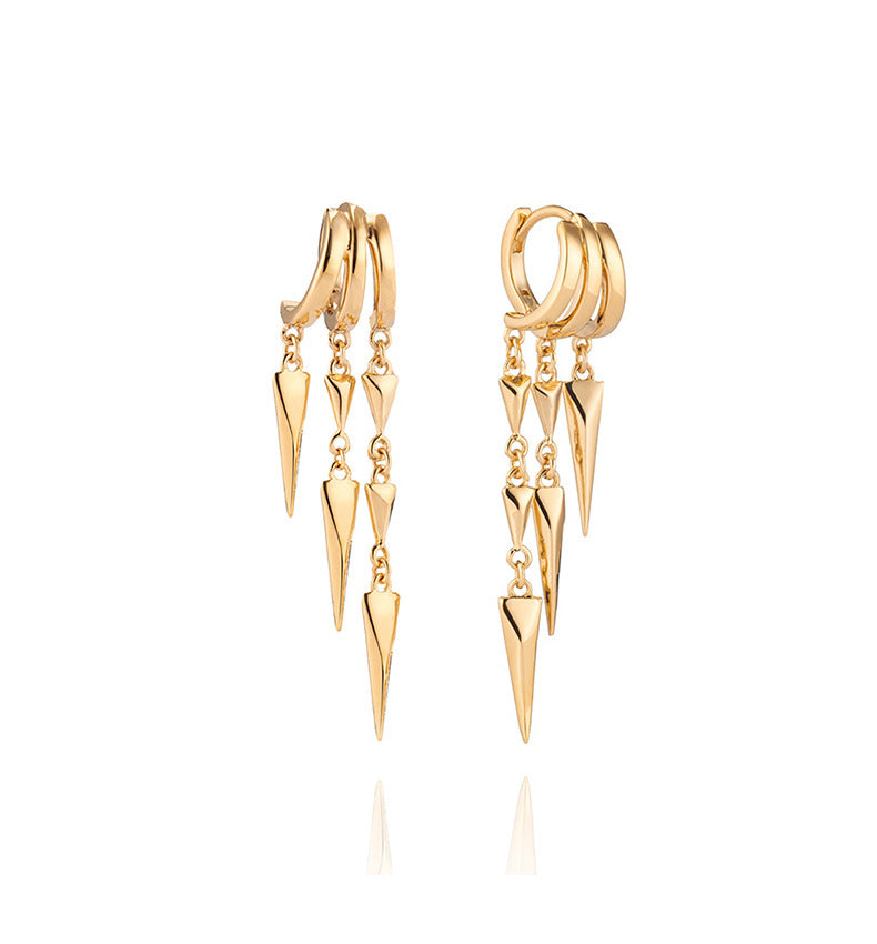 Live Sier Personalized Diamond Overlay Rivet Earrings