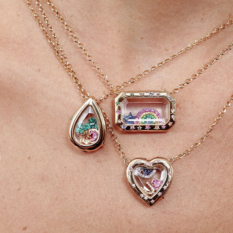 Retro Personality Box Items Can Be Opened Closed Pendants
