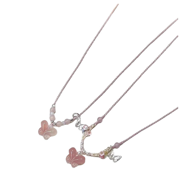 Rope Elegant High Sense White Clavicle Necklaces