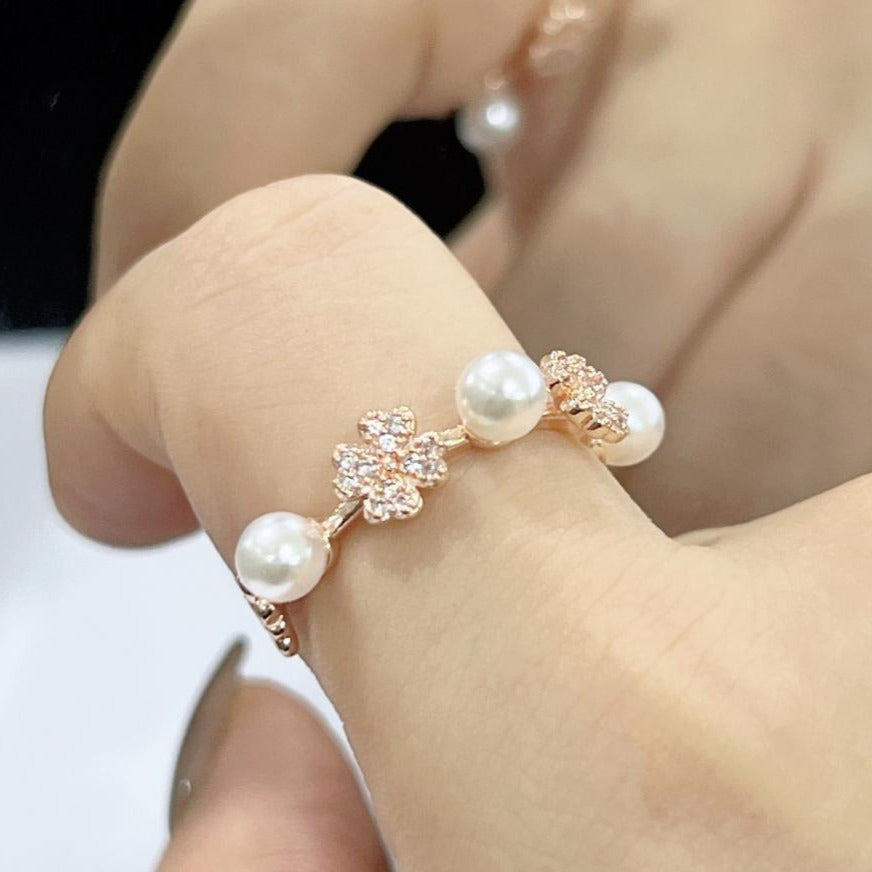 Zircon Copper Material Light Luxury High Sense Personalized Rings