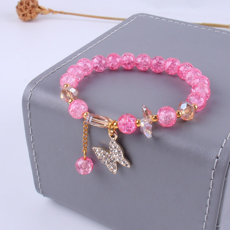 Women's Butterfly Crystal Simple Fashion Colorful Fresh Stall Will Bracelets