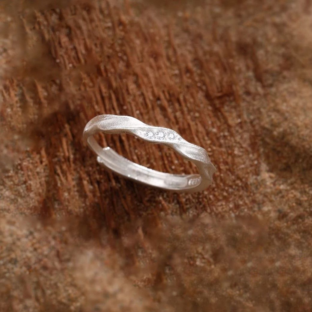 Quicksand Couple Light Luxury Simple Frosted Gifts For Ring
