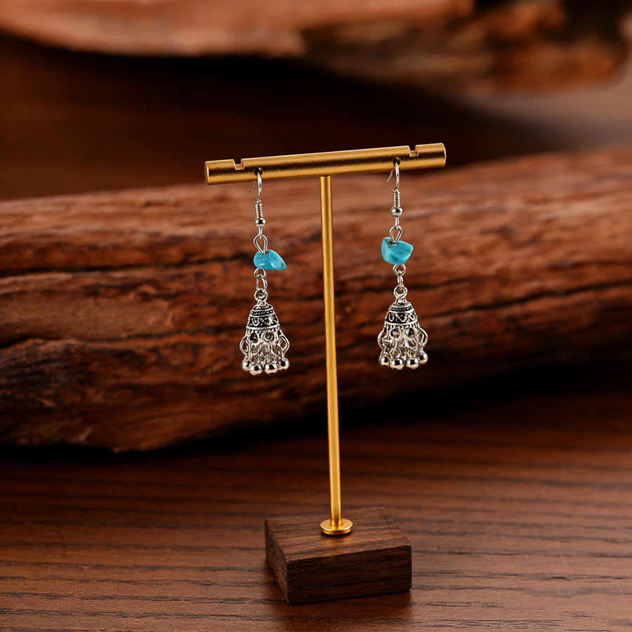 Women's Entry Lux Classical Bell Bird Cage Earrings
